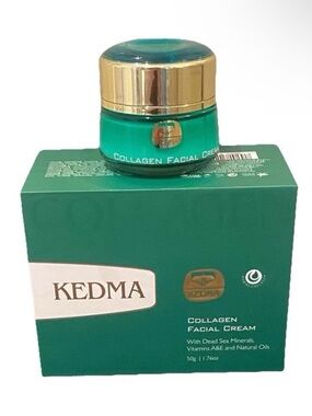 KEDMA COLLAGEN FACIAL CREAM-DEAD SEA MINERALS &VITAMINS A & E & NATURAL OILS-NEW